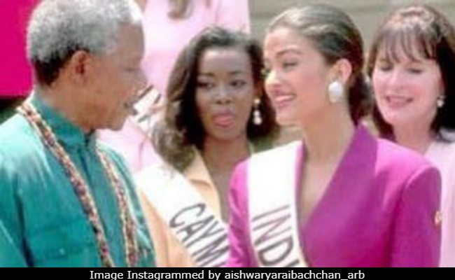 Aishwarya Rai And Amitabh Bachchan Post Pics With Nelson Mandela On 100th Birth Anniversary