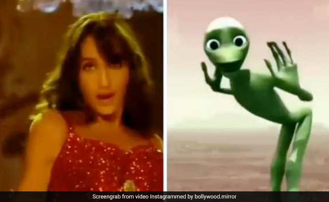 'बाहुबली' की एक्ट्रेस को कॉपी कर रहा है ये एलियन, 'सत्यमेव जयते' के 'दिलबर' सॉन्ग पर देखें दोनों की धांसू जुगलबंदी