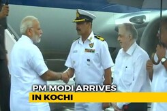 PM Reaches Kochi To Take Aerial Survey Of Flood-Hit Kerala PM Reaches Kochi To Take Aerial Survey Of Flood-Hit Kerala
