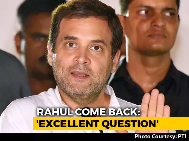 "Excellent Question, Nitin Gadkari," Said Rahul Gandhi. What He Meant