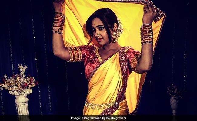 भोजपुरी एक्ट्रेस काजल राघवानी ने पहनी मराठी साड़ी, फैन्स का आया ये रिएक्शन