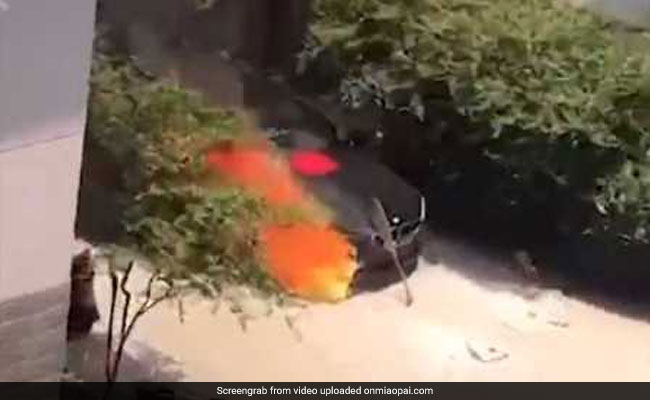 Man Lights Incense Sticks Near New BMW, Burns Luxury Car To A Crisp