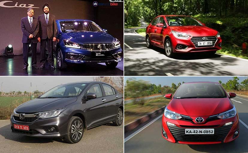 2018 Maruti Suzuki Ciaz Facelift Vs Rivals: Spec Comparison