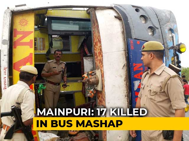 17 Dead, 12 Injured After Speeding Bus Hits Divider, Overturns In UP