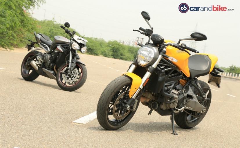 2018 Ducati Monster 821 vs Triumph Street Triple RS: Comparison Review