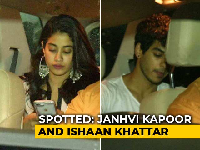 Celeb Spotting: Janhvi Kapoor, Ishaan Khattar & Others