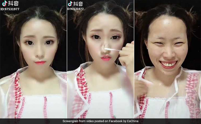 VIDEO: इन लड़कियों ने जैसे ही उतारा मेकअप तो सभी रह गए हैरान, था ऐसा चेहरा