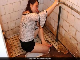 Firemen Break Down Loo To Free Woman With Leg Stuck In Asian-Style Toilet Firemen Break Down Loo To Free Woman With Leg Stuck In Asian-Style Toilet