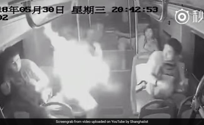 Power Bank Explodes In Man's Bag, Shocking Moment Caught On Camera