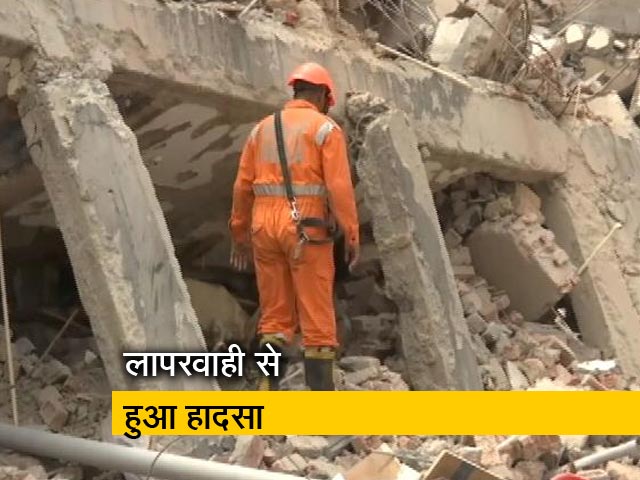 प्राइम टाइम: एक इमारत दूसरी इमारत पर गिरने से हादसा