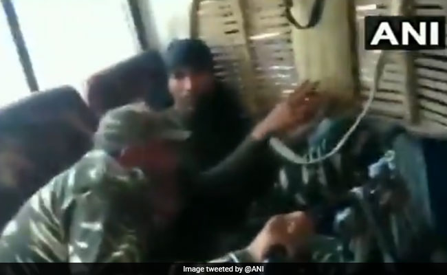 On Video, Kashmir Security Convoy Attacked After Allegedly Hitting Bike