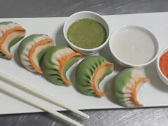 Tricolor Chicken Dumplings