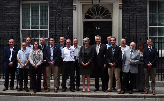 Theresa May Hosts Reception For Divers Who Rescued Thai Boys