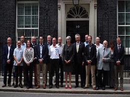 Theresa May Hosts Reception For Divers Who Rescued Thai Boys Theresa May Hosts Reception For Divers Who Rescued Thai Boys