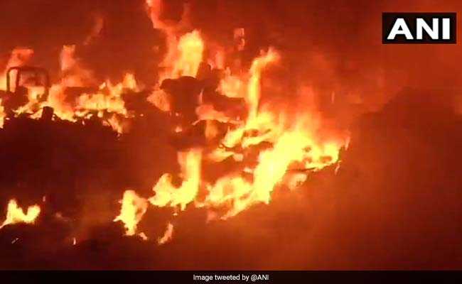 Massive Fire In Delhi's Amar Colony, 25 Fire Engines Sent