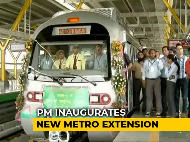 PM Modi Inaugurates Metro Section Linking Delhi To "Gateway To Haryana"