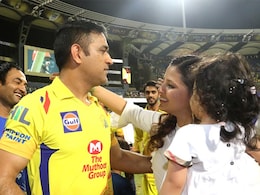 IPL 2018 Final: Wife Sakshi Ecstatic As MS Dhoni Guides Chennai Super Kings To Third Title IPL 2018 Final: Wife Sakshi Ecstatic As MS Dhoni Guides Chennai Super Kings To Third Title