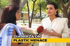 Actor Dia Mirza Urges All To Say 'No' To Plastics Actor Dia Mirza Urges All To Say 'No' To Plastics