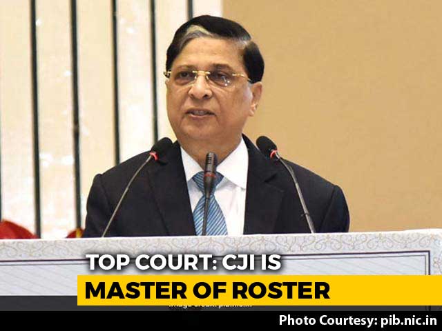 Chief Justice Master Of Roster, Has Power To Assign Cases: Supreme Court