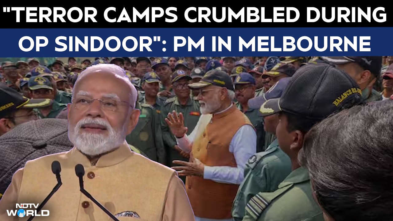 "Terror Camps Crumbled During Op Sindoor": PM To Indian Diaspora In Melbourne