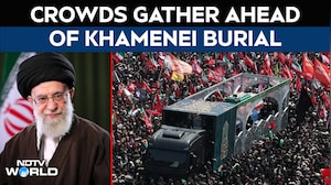 Ali Khamenei Burial | Crowds Gather Ahead Of Khamenei Burial At Imam Reza Shrine In Mashhad