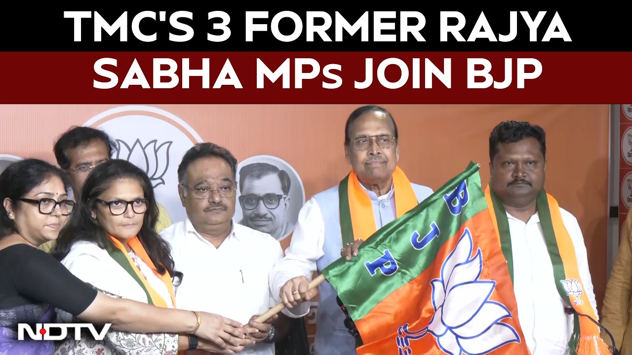 West Bengal BJP News | Major Blow To TMC As Three Former Rajya Sabha MPs Join BJP
