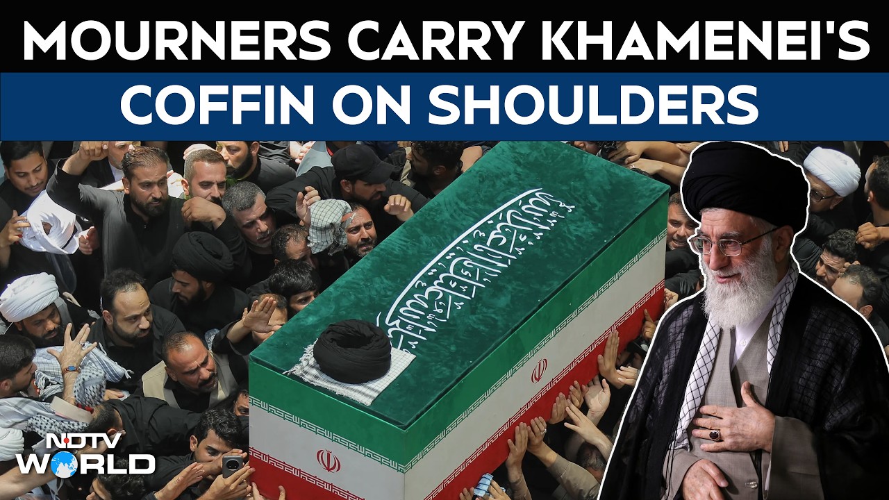 Ali Khamenei | Emotional Scenes as Mourners Carry Ayatollah Khamenei's Coffin Through Weeping Crowd