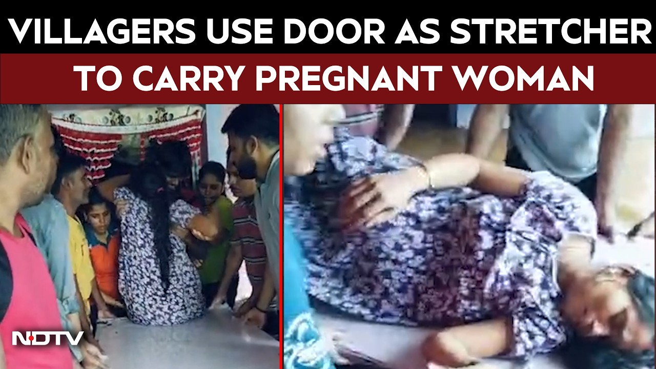 Watch: Villagers Carry Pregnant Woman on Door Through Chest-Deep Floodwaters in Maharashtra