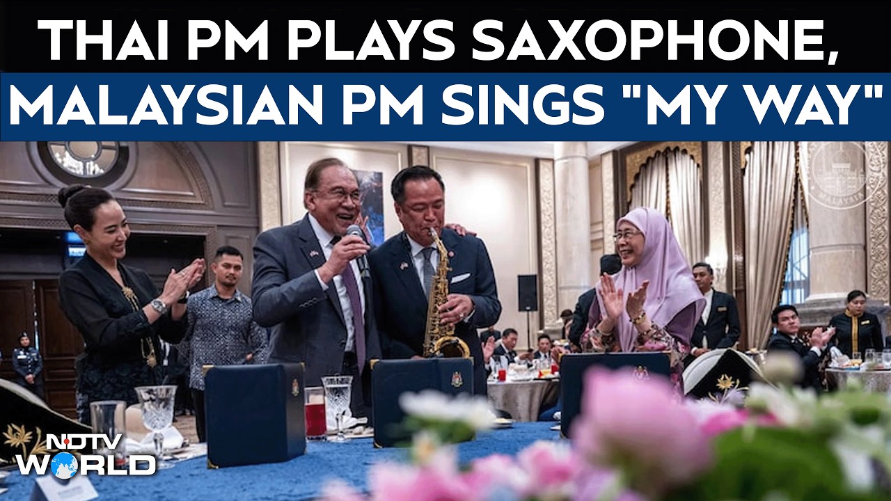 Viral Video | Thai PM Plays Saxophone, Malaysian PM Performs "My Way" During Official Lunch