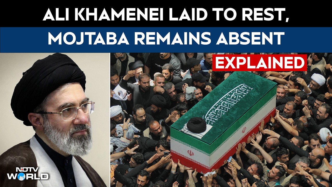 Iran's Late Supreme Leader Ayatollah Ali Khamenei Laid To Rest, Mojtaba Khamenei Remains Absent