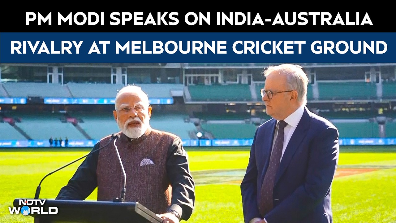 PM Modi On India-Australia Rivalry At MCG In Presence Of Legendry Steve Waugh