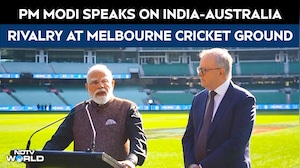 PM Modi On India-Australia Rivalry At MCG In Presence Of Legendry Steve Waugh