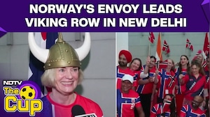 Norway Vs England: Norway Ambassador Leads Viking Row Celebration at Norwegian Embassy in New Delhi