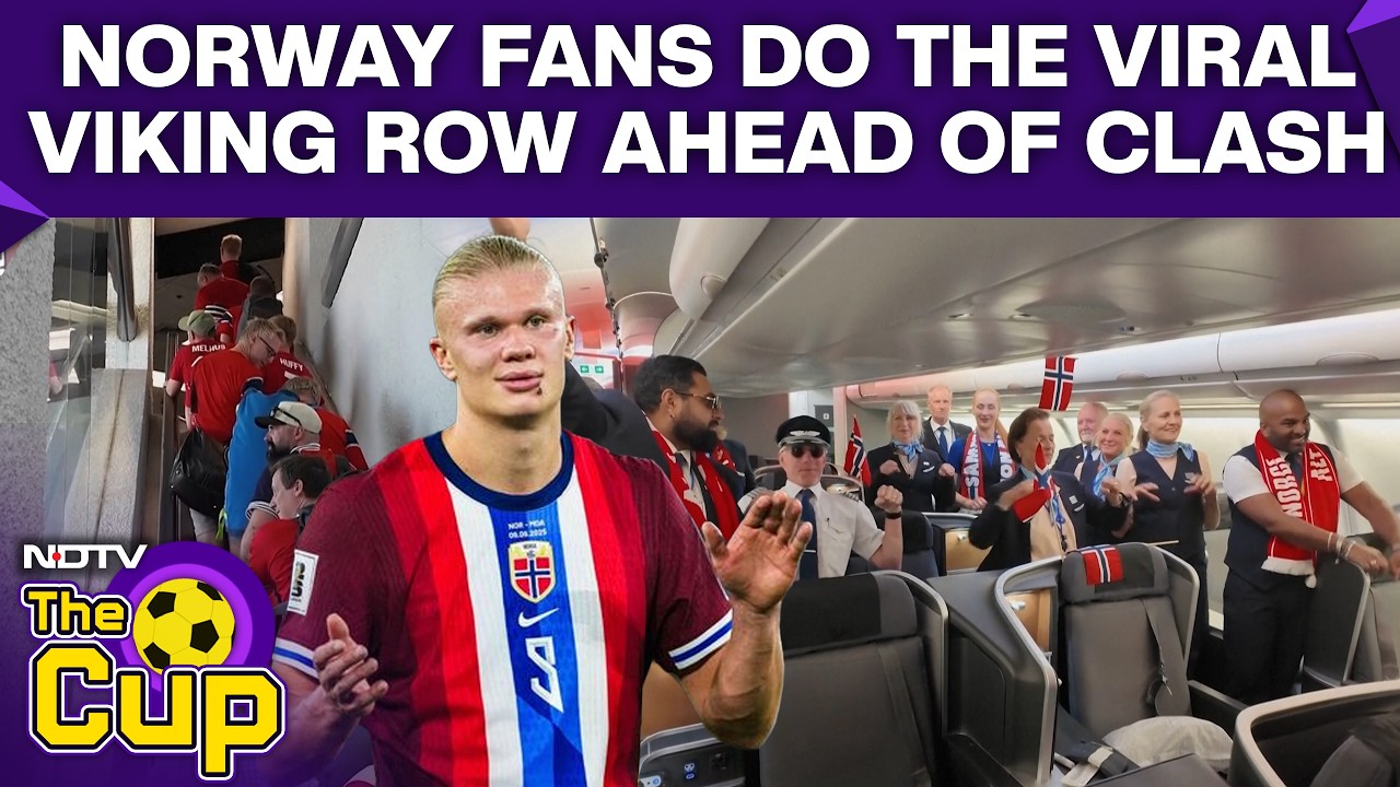 Norway Vs England FIFA | Norway Fans Fly Into Miami For England Clash, Perform The Viral 'Viking Row'