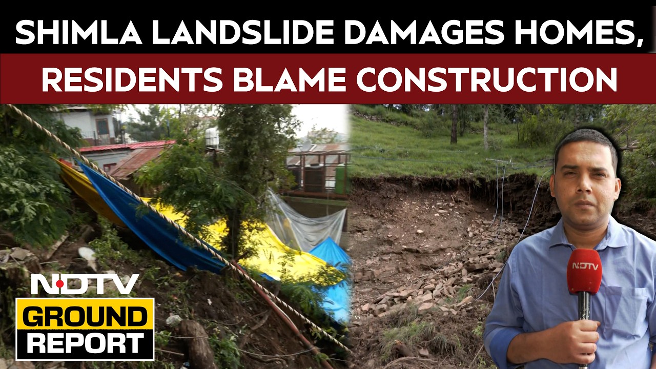 Himachal Pradesh | Heavy Rain Triggers Landslide in Shimla, Residents Blame Private Construction