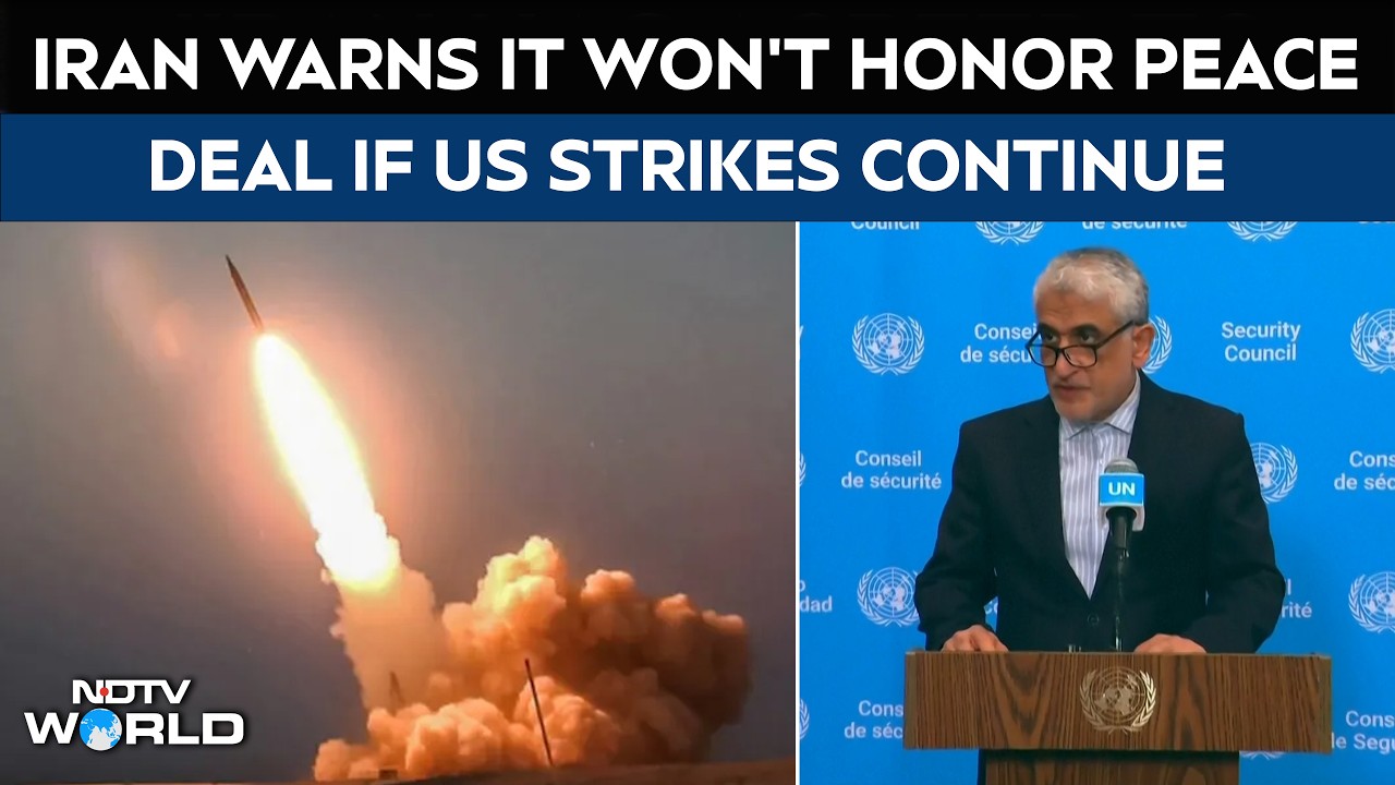 Iran War | Iran's UN Envoy Warns It "Will No Longer Be Bound" By Peace Deal If US Strikes Continue