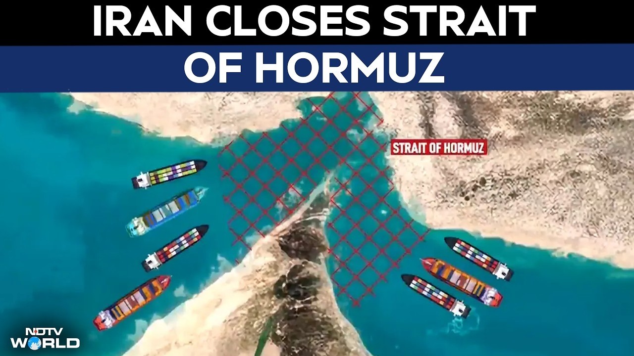 Iran Shuts Hormuz, Attacks Ship Over "Unauthorised Route", US Begins New Strikes