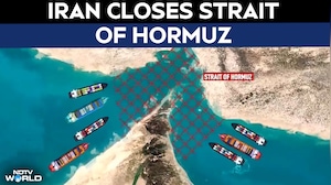 Iran Shuts Hormuz, Attacks Ship Over "Unauthorised Route", US Begins New Strikes