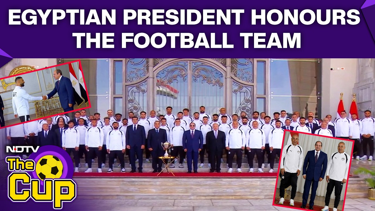 Video: Egyptian President El-Sissi Honours The Football Team After Historic Performance At World Cup
