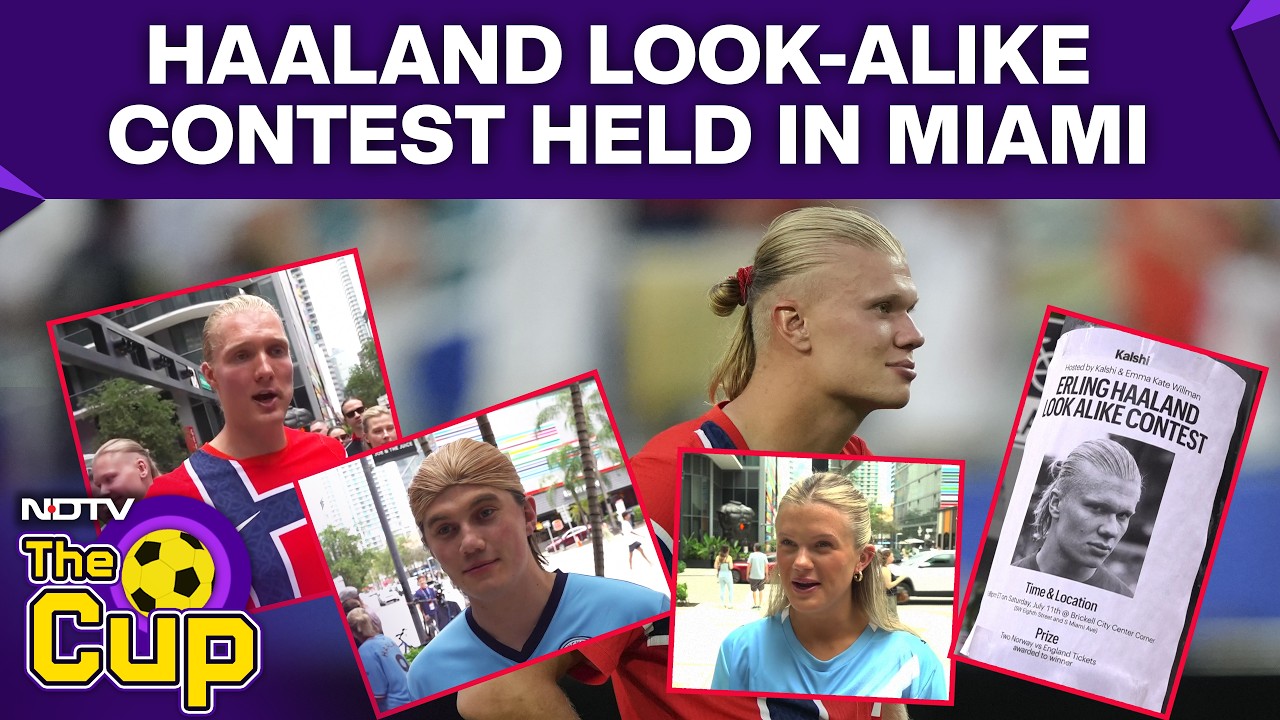 FIFA World Cup | Erling Haaland Lookalike Contest Hosted In Miami