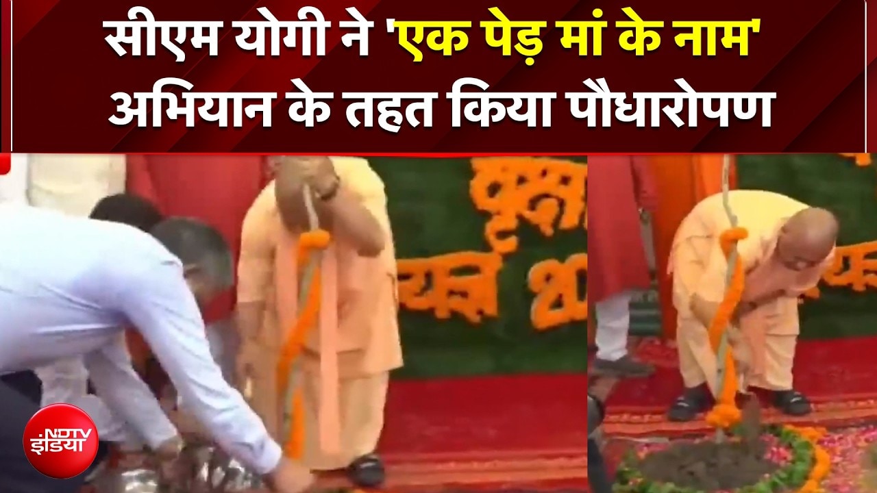 UP में 35 करोड़ का महा-लक्ष्य! CM Yogi ने 'एक पेड़ मां के नाम' अभियान के तहत किया पौधारोपण