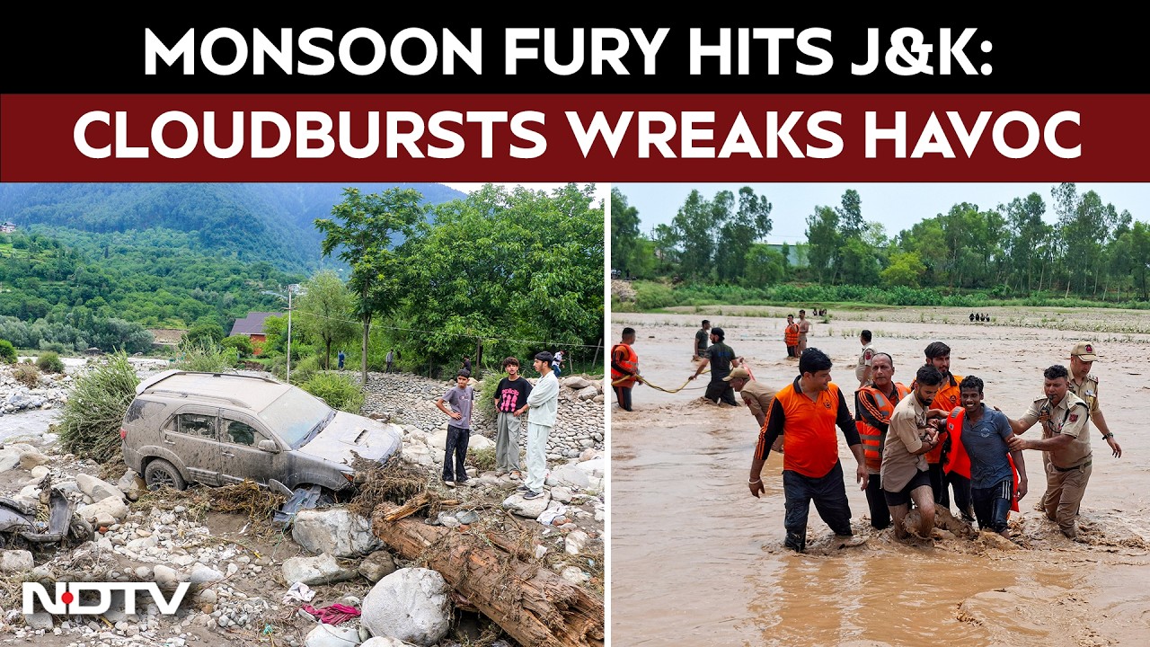Monsoon Fury: Heavy Rains Batters J&K, Cloudbursts And Landslides Trigger Chaos