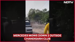 Mercedes Runs Over Man In Chandigarh. He Walks Seconds Later