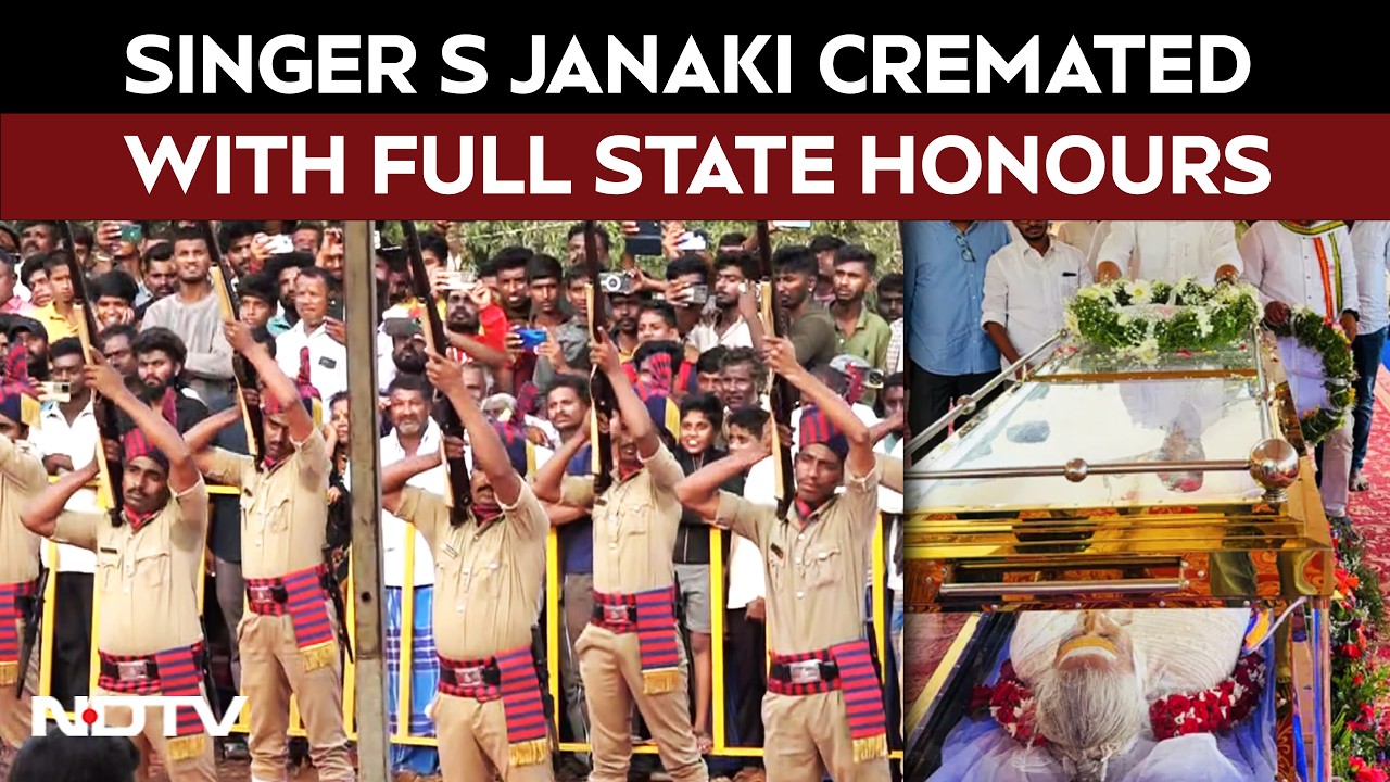 S Janaki Funeral: Singer S Janaki Cremated With Full State Honours
