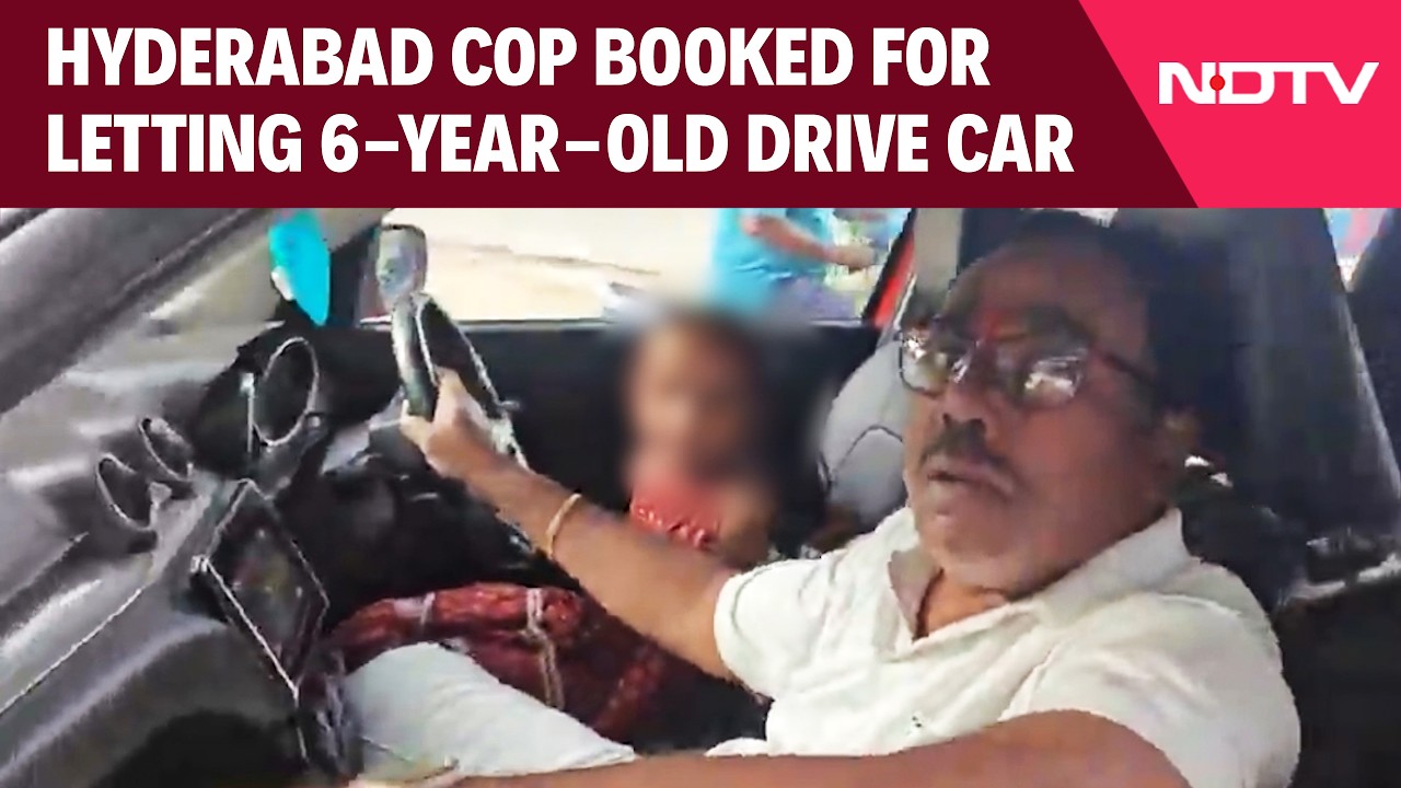 Hyderabad News | Hyderabad Police Sub-Inspector Booked For Letting 6-Year-Old Drive Car