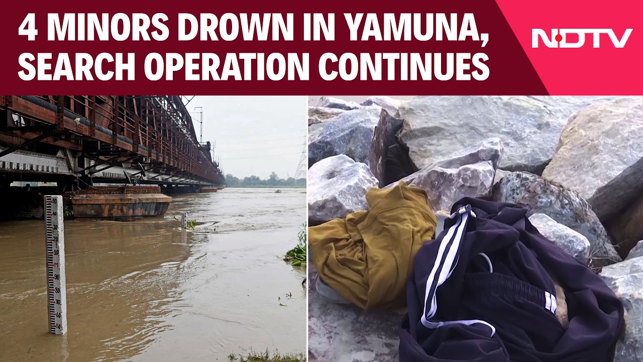 4 Minors Drown In Yamuna While Bathing, Search Operation Continues