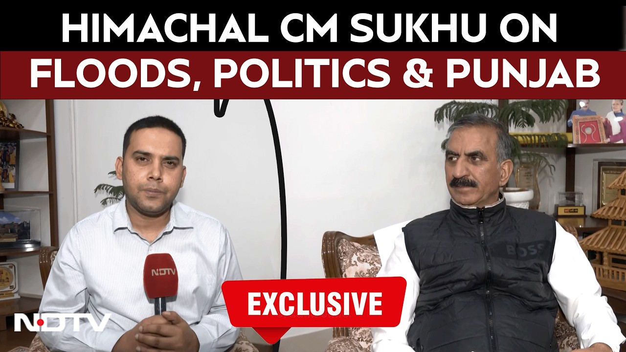 Himachal Floods | Himachal CM Sukhvinder Singh Sukhu Speaks On Flood Preparedness, Punjab Row
