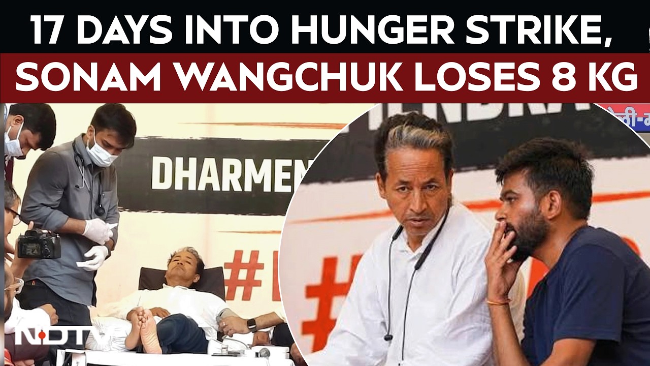 Sonam Wangchuk Hunger Strike | Wangchuk Loses 8 Kg As CJP Hunger Strike Enters Day 17
