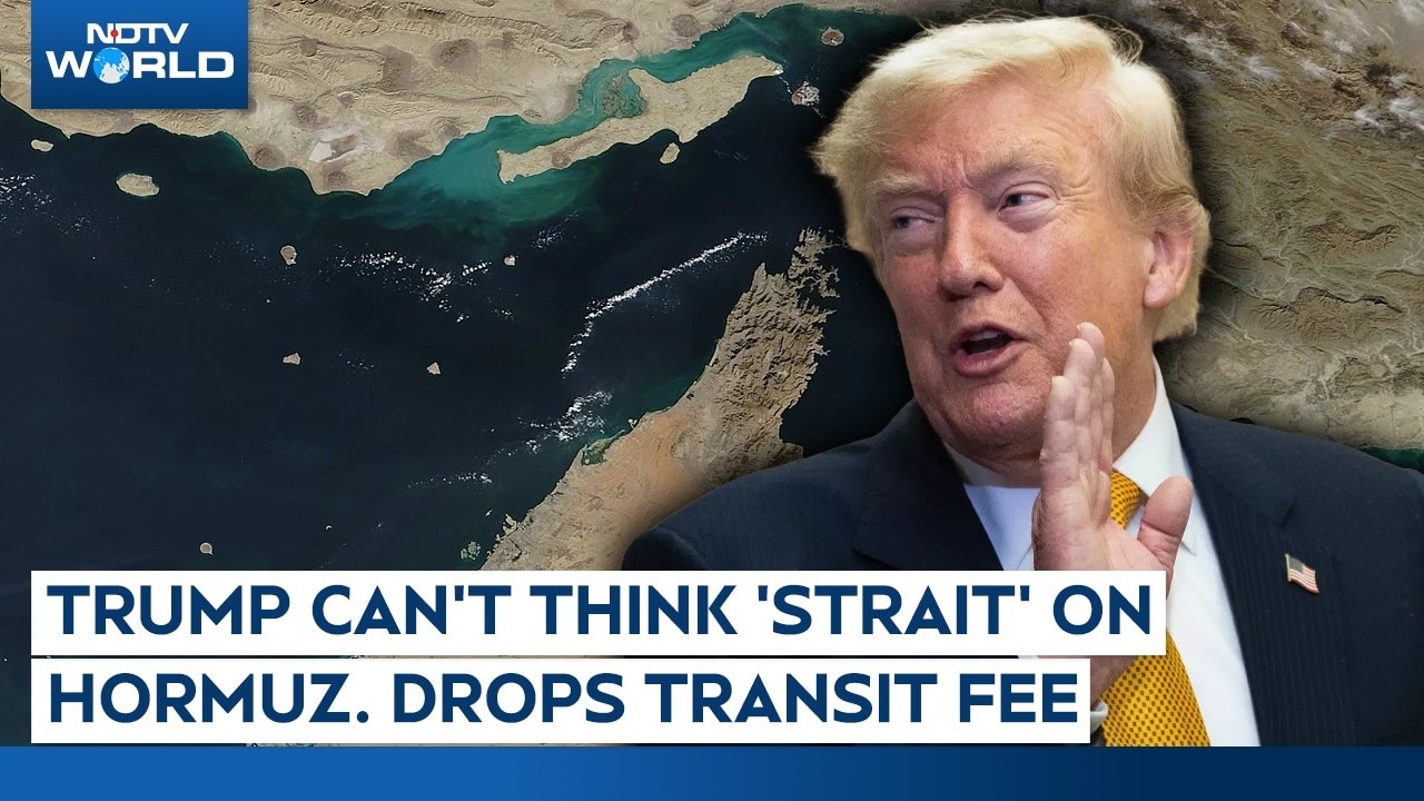 Trump Can't Think 'Strait' On Hormuz. Drops Transit Fee, Wants Deals