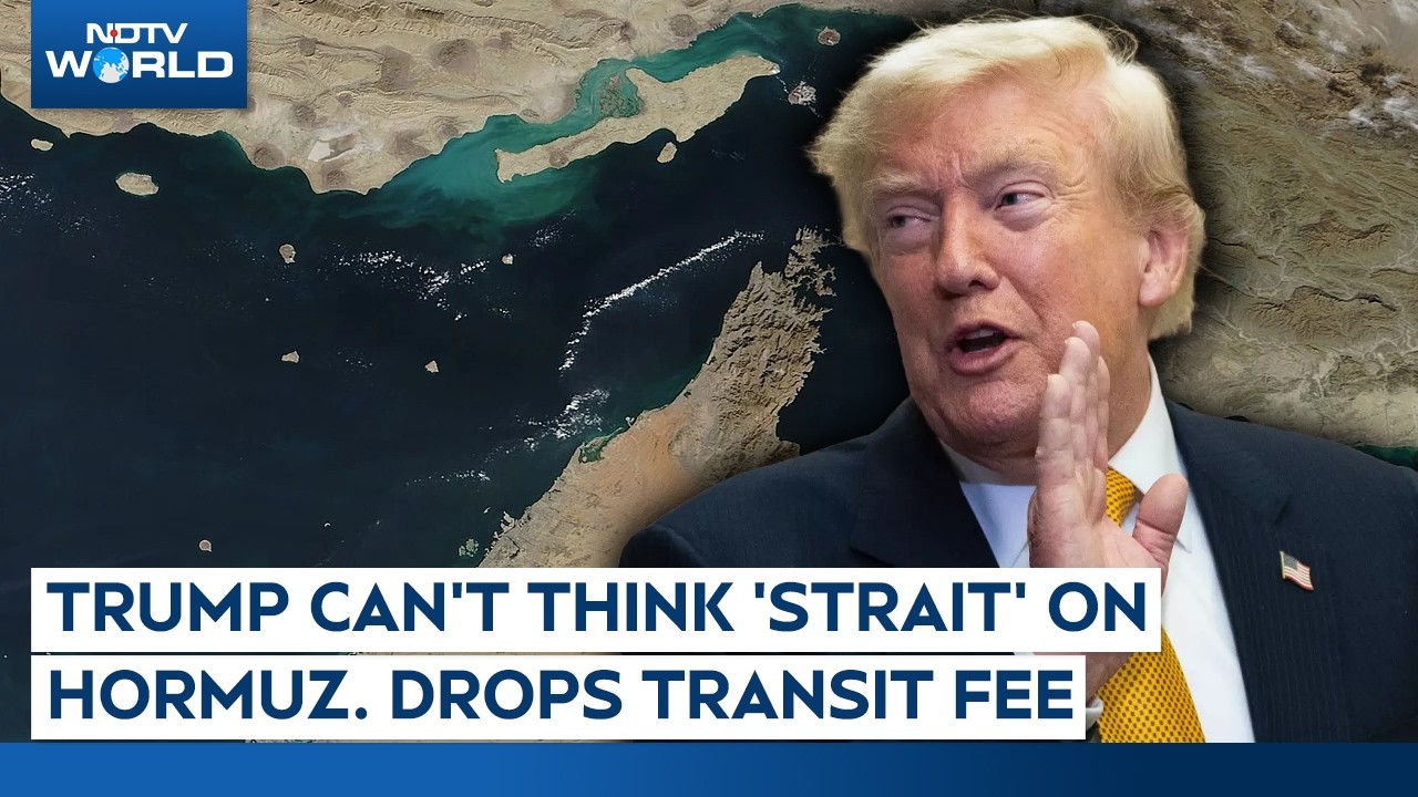 Trump Can't Think 'Strait' On Hormuz. Drops Transit Fee, Wants Deals